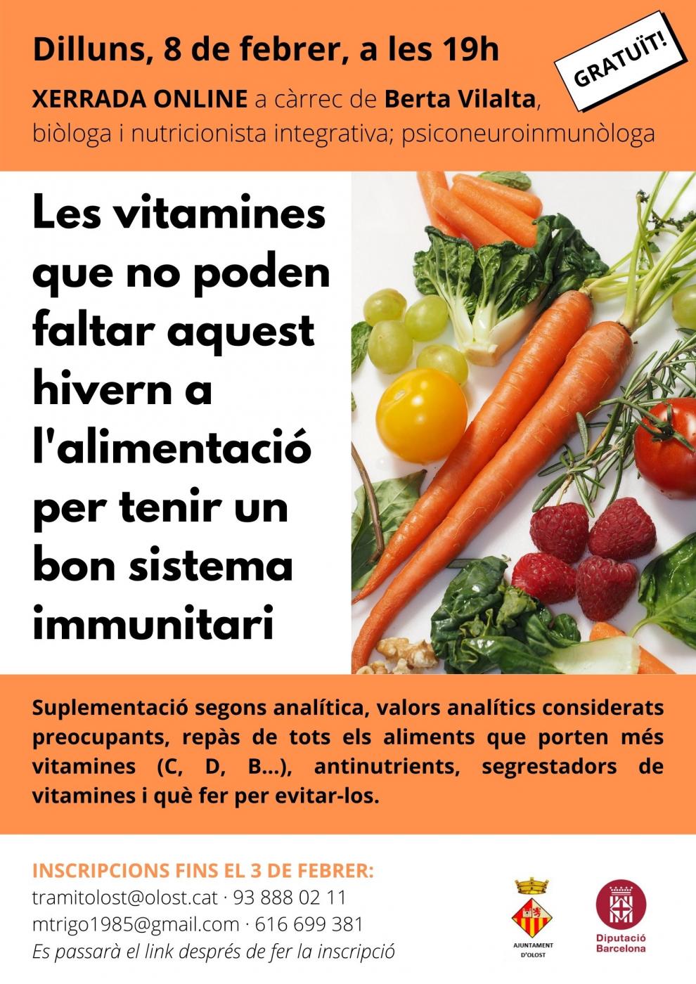 Les vitamines que no poden faltar aquest hivern a l'alimentació